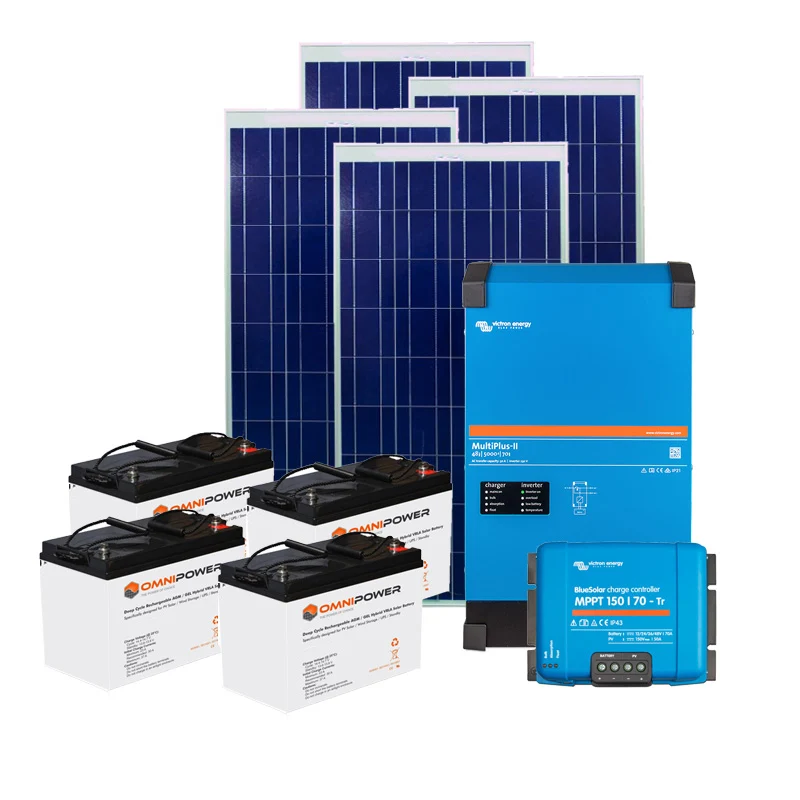 Sustainable 5kW with 24kWh AGM battery and 6kWp array Solar Power Kit Sustainable 5kW with 24kWh AGM battery and 6kWp array Solar Power Kit