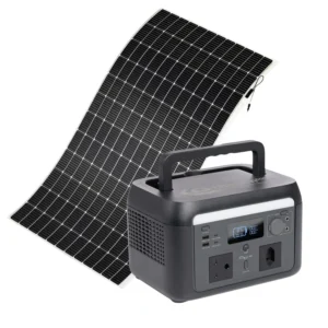Sunman 200W Flexible Solar and Flexopower 600Wh Portable Power Station Combo